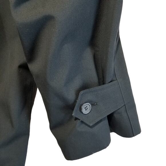 Oleg Cassini Trench Coat Mens 48 All Weather Designer Dark Gray - Picture 8 of 15